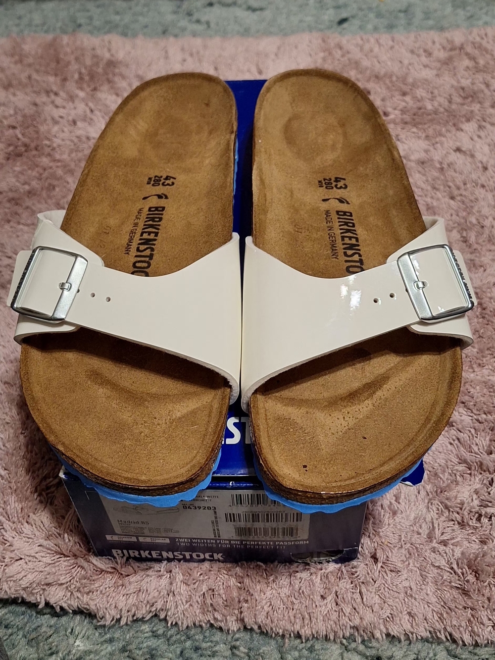 Birkenstock Blue Box with White Madrid BS Label ☆Size 43☆